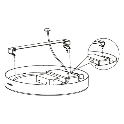 Eglo - Φως οροφής LED LED/10,5W/230V