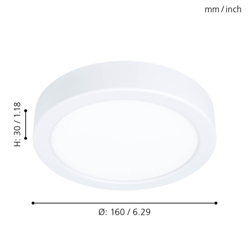 Eglo - LED φωτιστικό οροφής LED/10,5W/230V διάμ. 16 εκ.