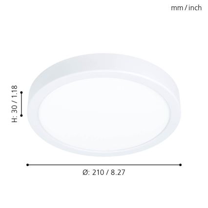 Eglo - Φως οροφής LED LED/16,5W/230V