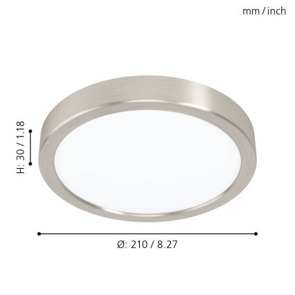 Eglo - Φως οροφής LED LED/16,5W/230V