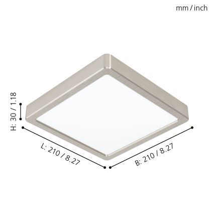 Eglo - Φως οροφής LED LED/16,5W/230V