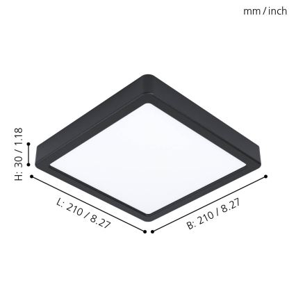 Eglo - Φως οροφής LED LED/16,5W/230V