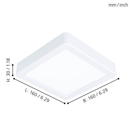 Eglo - Φως οροφής LED LED/10,5W/230V