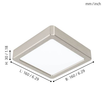 Eglo - LED Φωτιστικό οροφής LED/10,5W/230V 16x16 cm