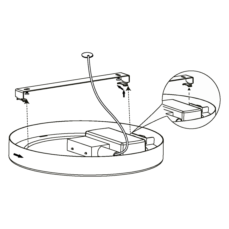 Eglo - Φως οροφής dimmer LED LED/16,5W/230V