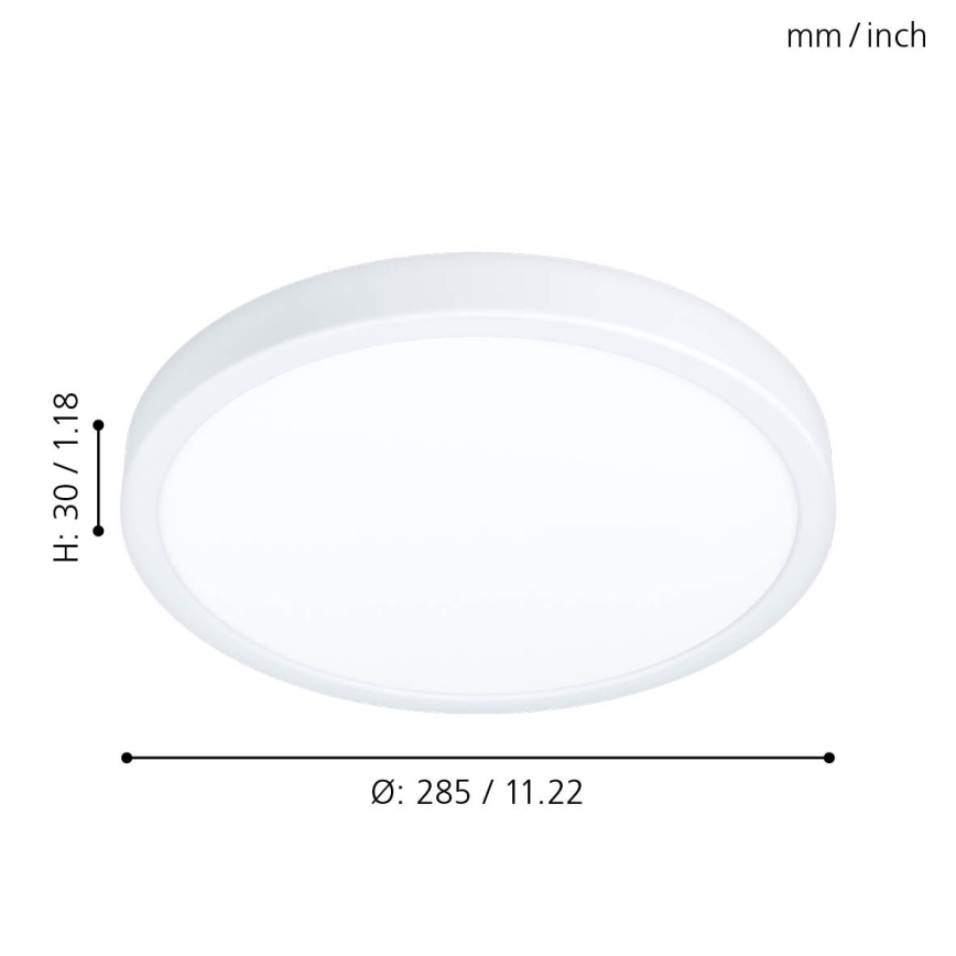 Eglo - Φως οροφής μπάνιου LED LED/20W/230V IP44