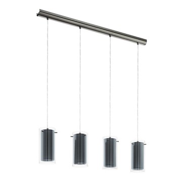 Eglo 99287 - Κρεμαστό φωτιστικό με καλώδιο PINTO TEXTIL 4xE27/16W/230V