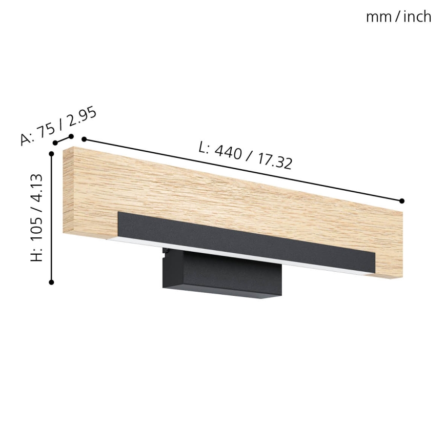 Eglo - Φωτιστικό τοίχου LED LED/9,6W/230V