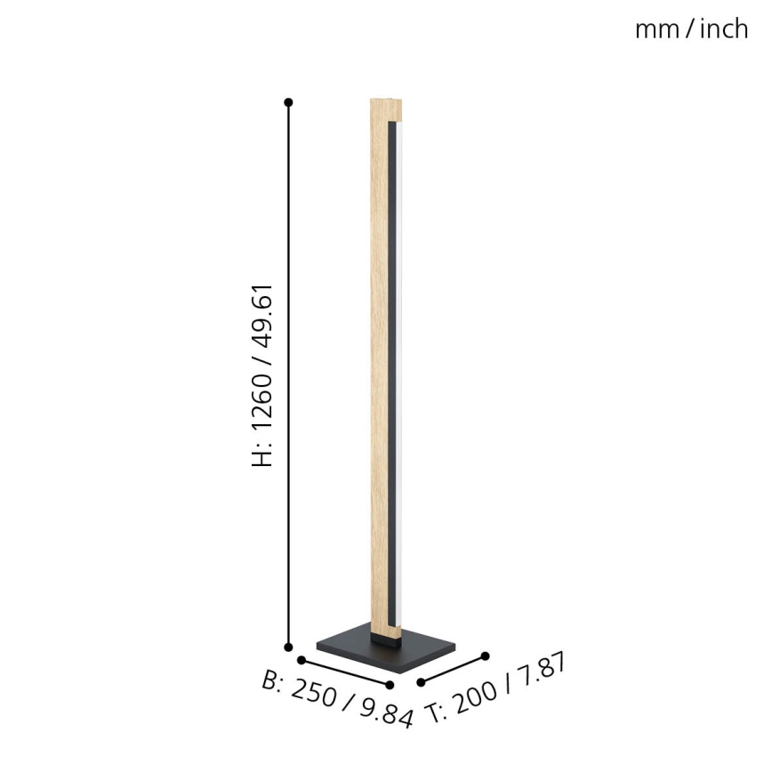 Eglo - LED Dimming αφής επιδαπέδιο φωτιστικό CAMACHO LED/22W/230V