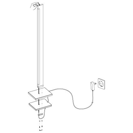 Eglo - LED Dimming αφής επιδαπέδιο φωτιστικό CAMACHO LED/22W/230V