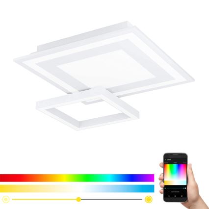 Eglo - LED RGB Ρυθμιζόμενο φωτιστικό οροφής SAVATAEILA-C LED/20W/230V
