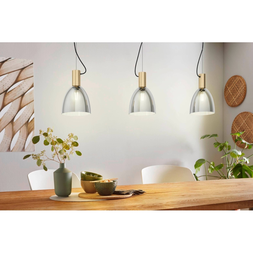 Eglo - Πολύφωτο σε σχοινί 3xE27/40W/230V