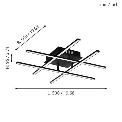 Eglo - Φως οροφής LED LED/5,2W/230V