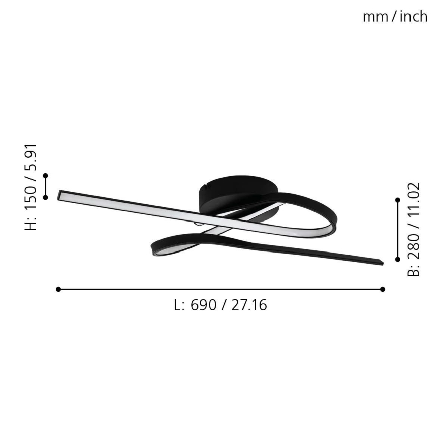 Eglo - Φως οροφής LED LED/21W/230V