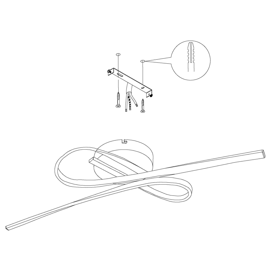 Eglo - Φως οροφής LED LED/21W/230V