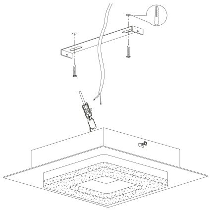 Eglo - Φως οροφής LED 4xLED/4W/230V