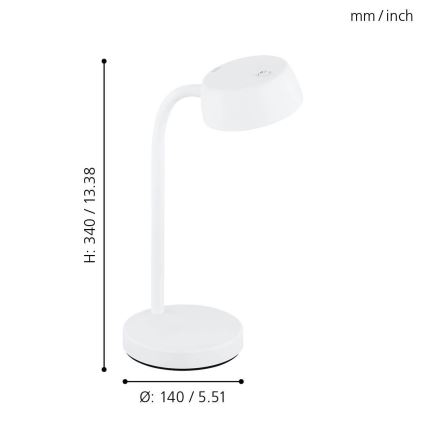 Eglo - Επιτραπέζια λάμπα LED LED/4,5W/230V