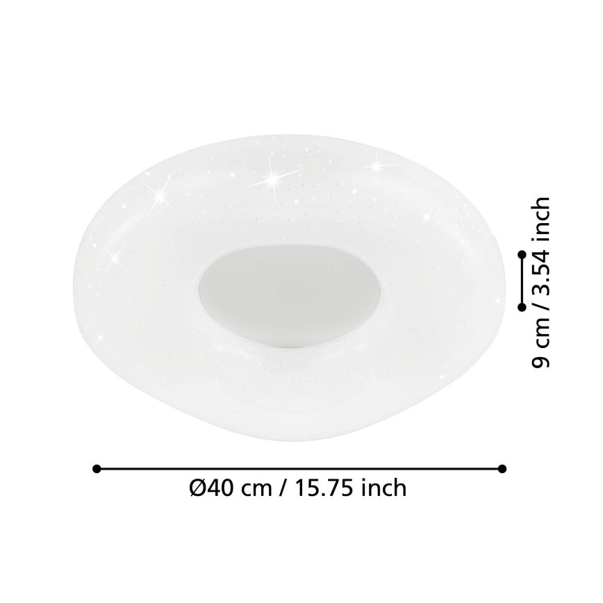 Eglo - LED Dimmable φωτιστικό οροφής LED/18W/230V + τηλεχειριστήριο