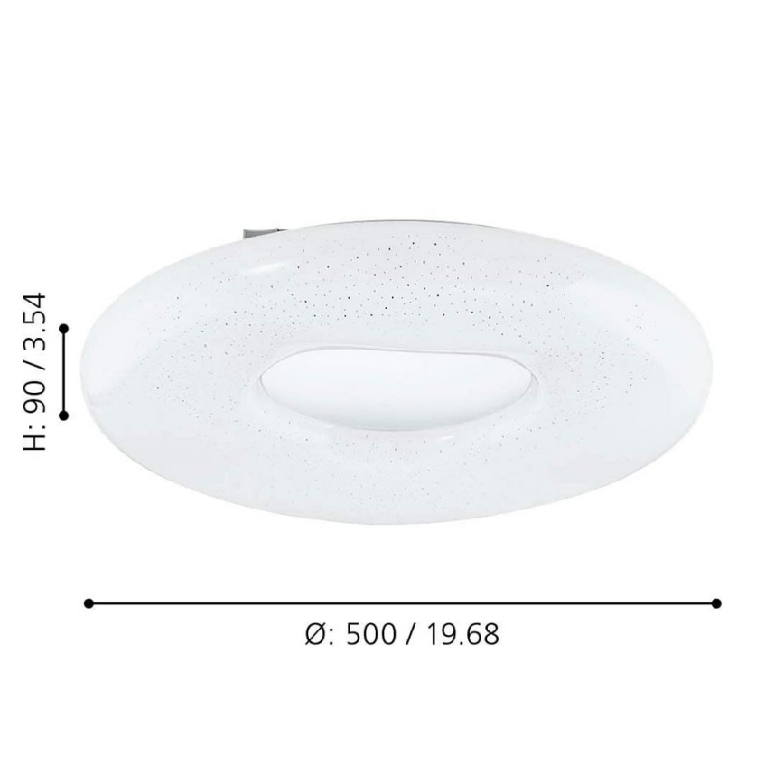 Eglo - LED Ρυθμιζόμενο φωτιστικό οροφής LED/24W/230V με τηλεχειριστήριο