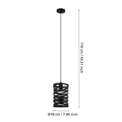 Eglo - Πολύφωτο σε σχοινί 1xE27/40W/230V