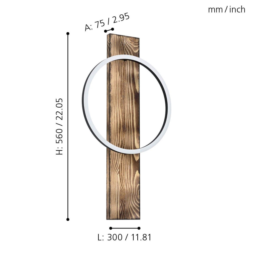Eglo - Φως τοίχου LED LED/12W/230V