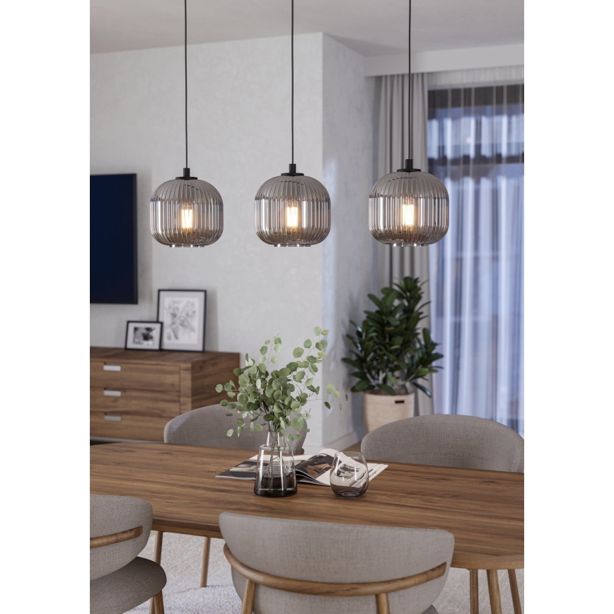 Eglo - Πολύφωτο σε σχοινί 3xE27/40W/230V