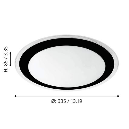 Eglo - Φως οροφής LED LED/18W/230V