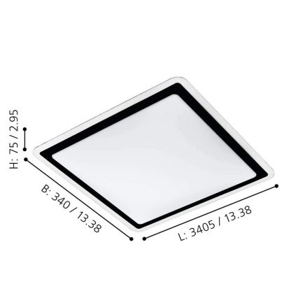 Eglo - Φως οροφής LED LED/24W/230V