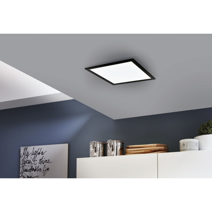 Eglo - ρυθμιζόμενο LED RGB φωτιστικό οροφής SALOBRENA-C LED/16W/230V 30x30 cm + τηλεχειριστήριο