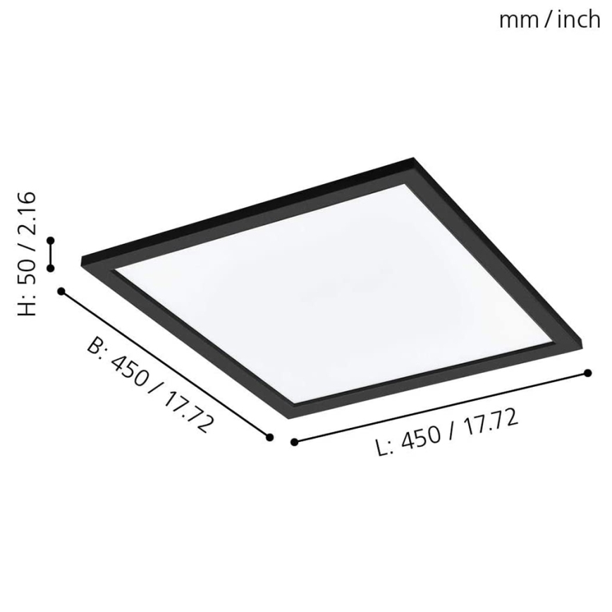 Eglo - LED RGBW Ρυθμιζόμενο φωτιστικό οροφής SALOBRENA-C LED/20W/230V με τηλεχειριστήριο