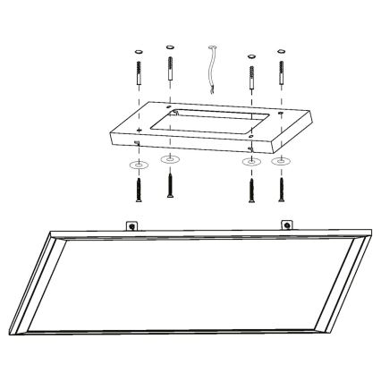 Eglo - LED RGB Ρυθμιζόμενο φωτιστικό οροφής SALOBRENA-C LED/30,5W/230V + τηλεχειριστήριο