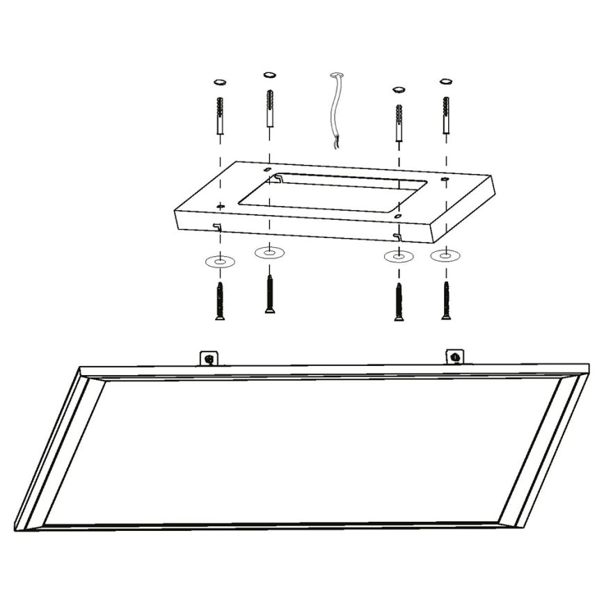 Eglo - LED RGB Ρυθμιζόμενο φωτιστικό οροφής SALOBRENA-C LED/30,5W/230V + τηλεχειριστήριο