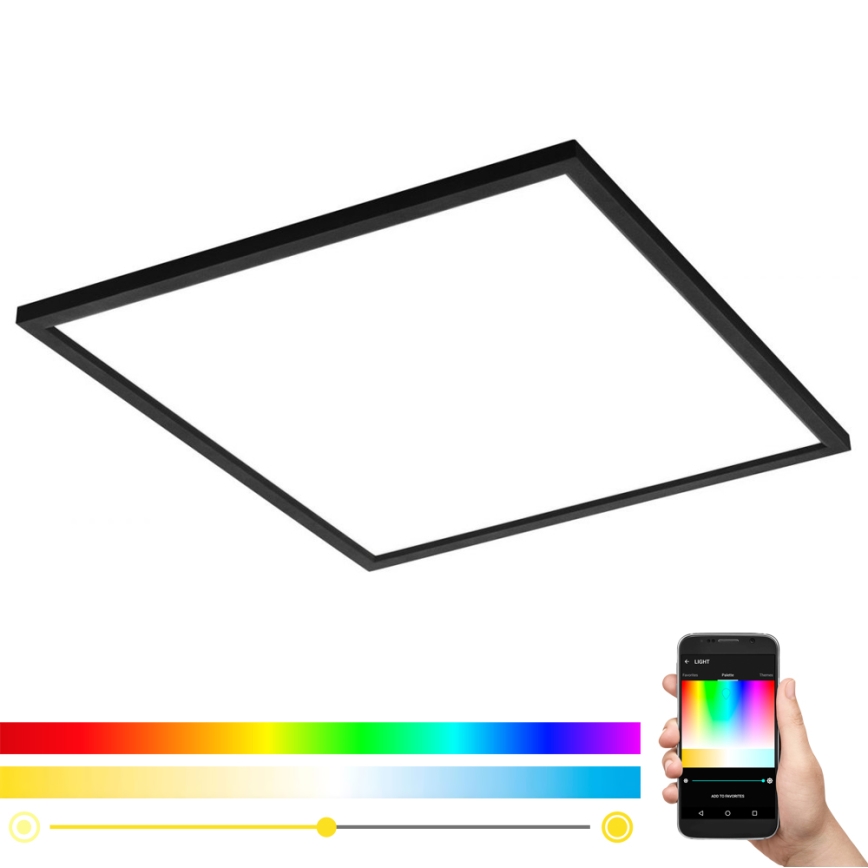 Eglo - LED RGB Ρυθμιζόμενο φωτιστικό οροφής SALOBRENA-C LED/30,5W/230V + τηλεχειριστήριο