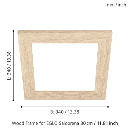 Eglo 99421 - Πλαίσιο για ceiling φωστικό SALOBRENA 300x300 mm