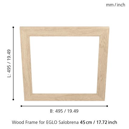 Eglo 99422 - Πλαίσιο για οροφής φωτιστικό SALOBRENA 450x450 mm