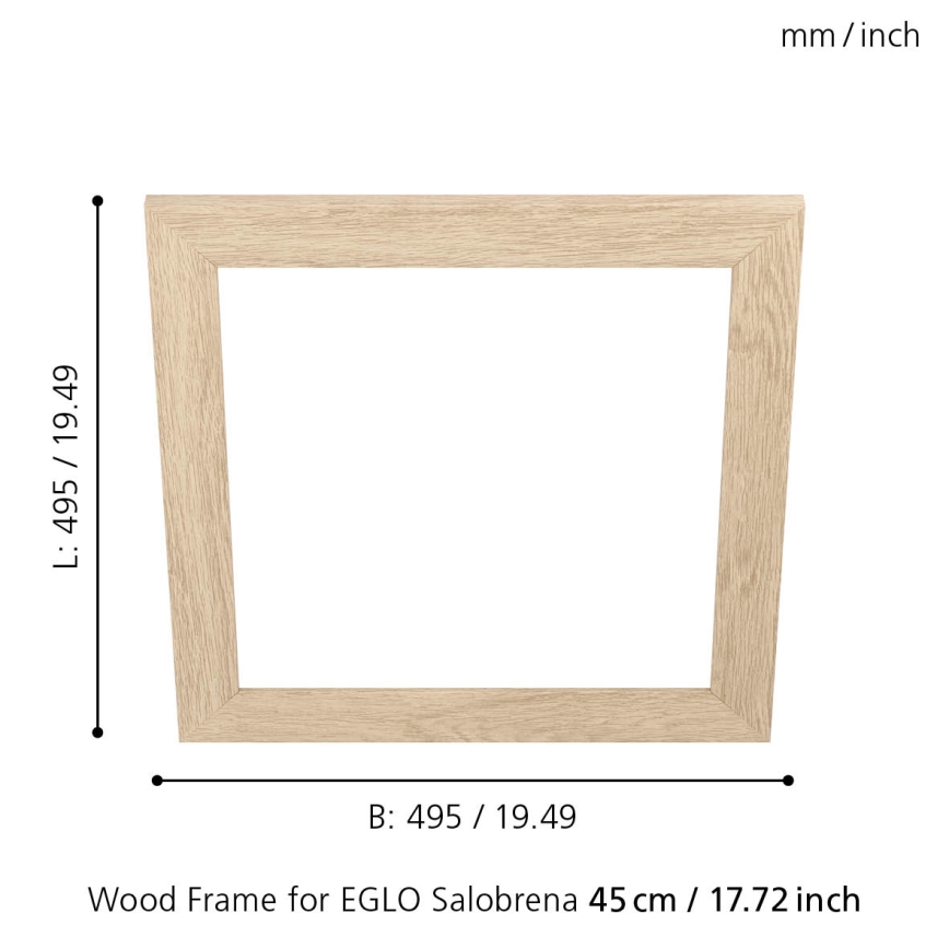 Eglo 99422 - Πλαίσιο για οροφής φωτιστικό SALOBRENA 450x450 mm