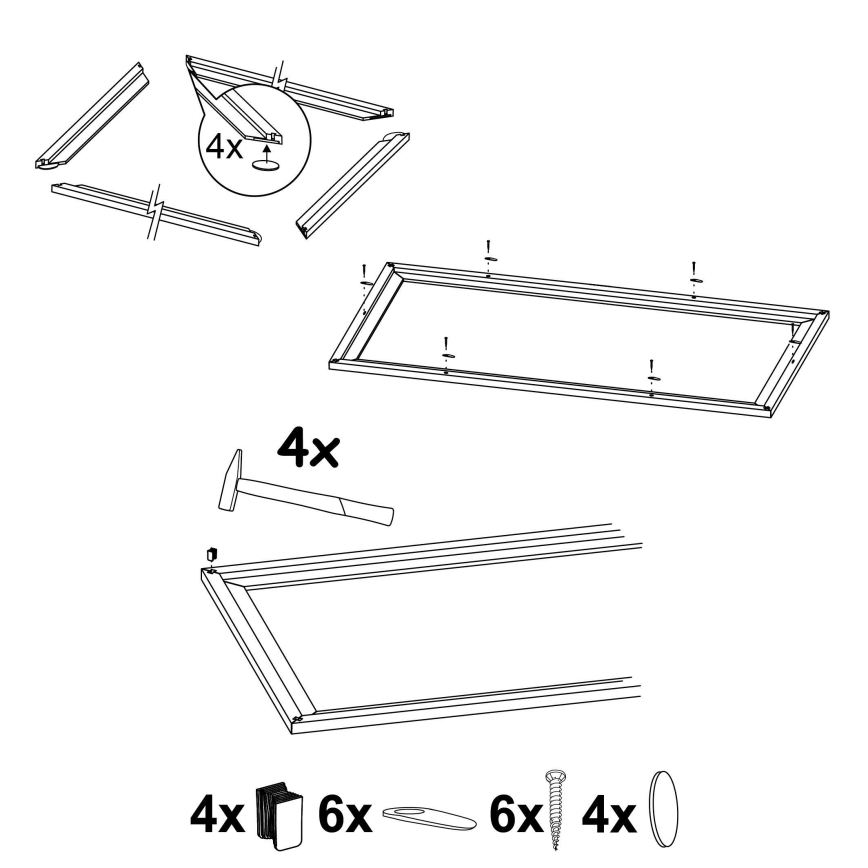 Eglo - Πλαίσιο για φωτιστικό SALOBRENA 300x1200 mm