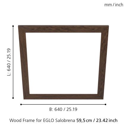 Eglo - Πλαίσιο για φωτιστικό SALOBRENA 595x595 mm