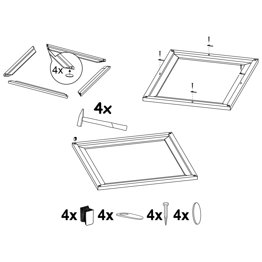 Eglo - Πλαίσιο για φωτιστικό SALOBRENA 595x595 mm