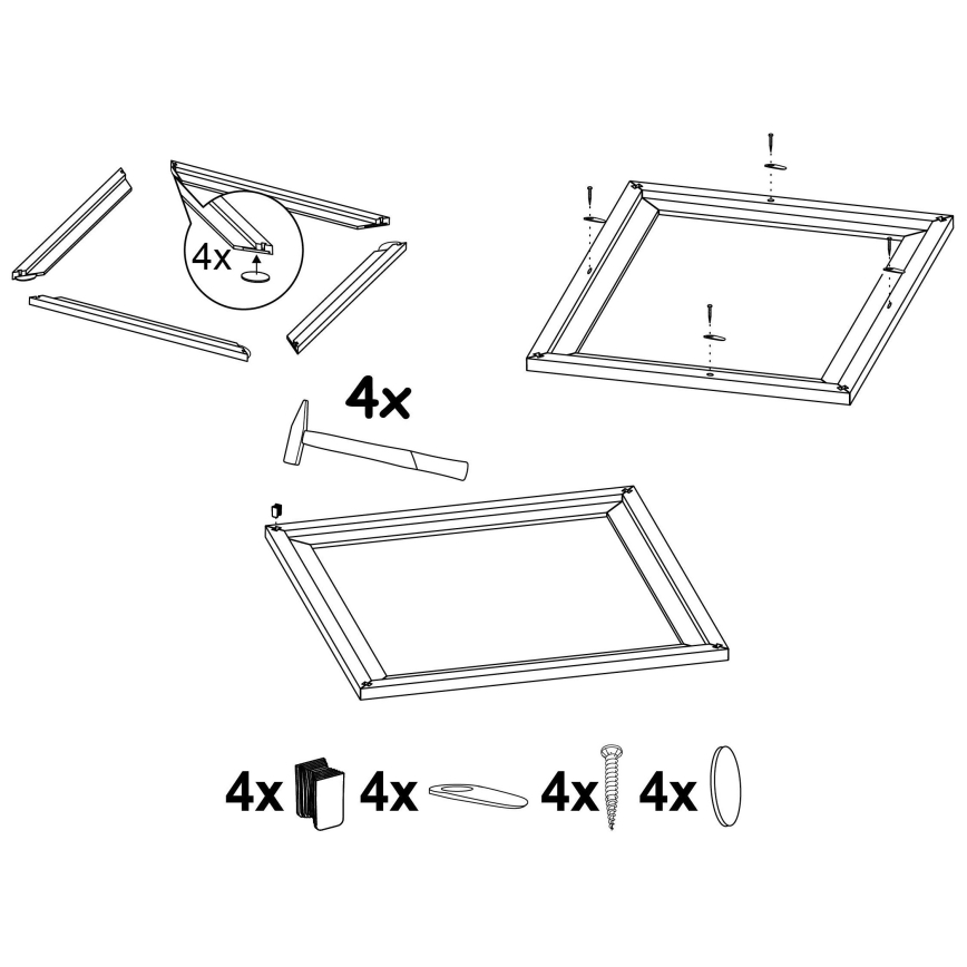 Eglo - Πλαίσιο για φωτιστικό SALOBRENA 450x450 mm