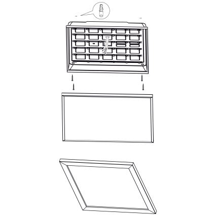 Eglo - LED Φωτιστικό οροφής LED/32W/230V 645x645 mm