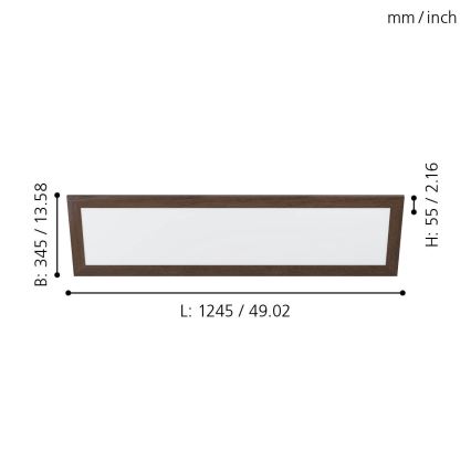 Eglo - LED Φωτιστικό οροφής LED/32W/230V 345x1245 mm