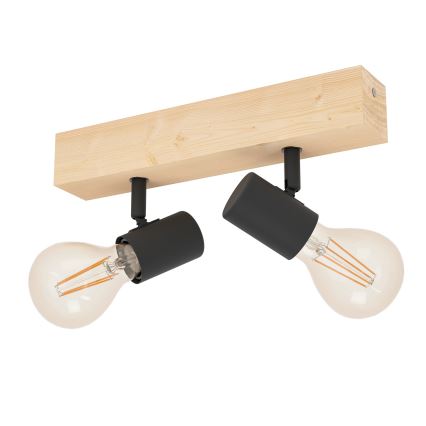 Eglo - Φωτιστικό σποτ TOWNSHEND 2xE27/60W/230V - FSC πιστοποιημένο