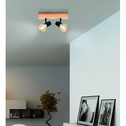 Eglo - Φωτιστικό σποτ TOWNSHEND 2xE27/60W/230V - FSC πιστοποιημένο