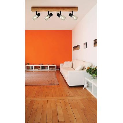 Eglo - Φωτιστικό σποτ TOWNSHEND 4xE27/10W/230V - FSC πιστοποιημένο