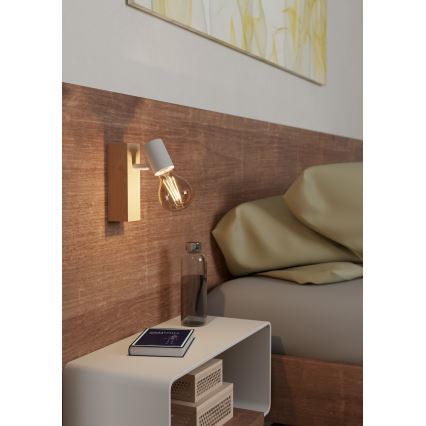 Eglo - Σποτ τοίχου TOWNSHEND 1xE27/10W/230V