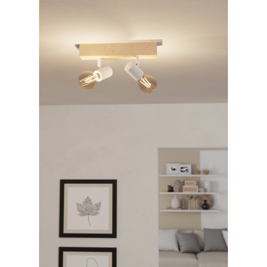 Eglo - Φωτιστικό σποτ TOWNSHEND 2xE27/60W/230V