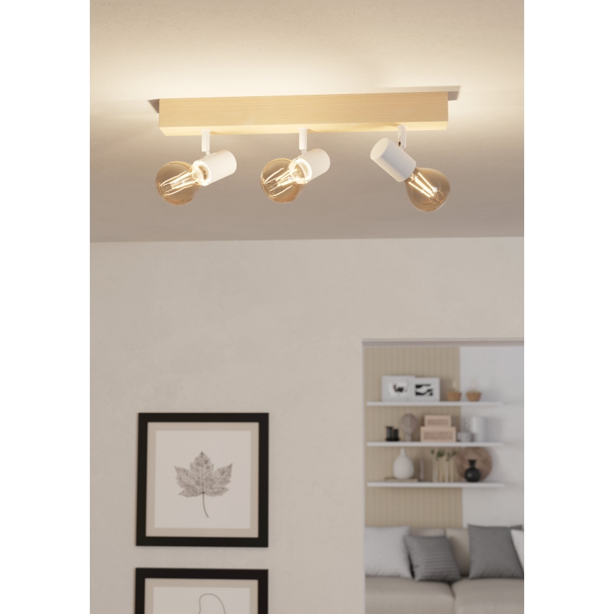 Eglo - Φωτιστικό σποτ TOWNSHEND 3xE27/60W/230V - FSC πιστοποιημένο