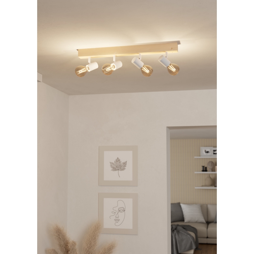 Eglo - Φωτιστικό σποτ TOWNSHEND 4xE27/60W/230V - FSC πιστοποιημένο