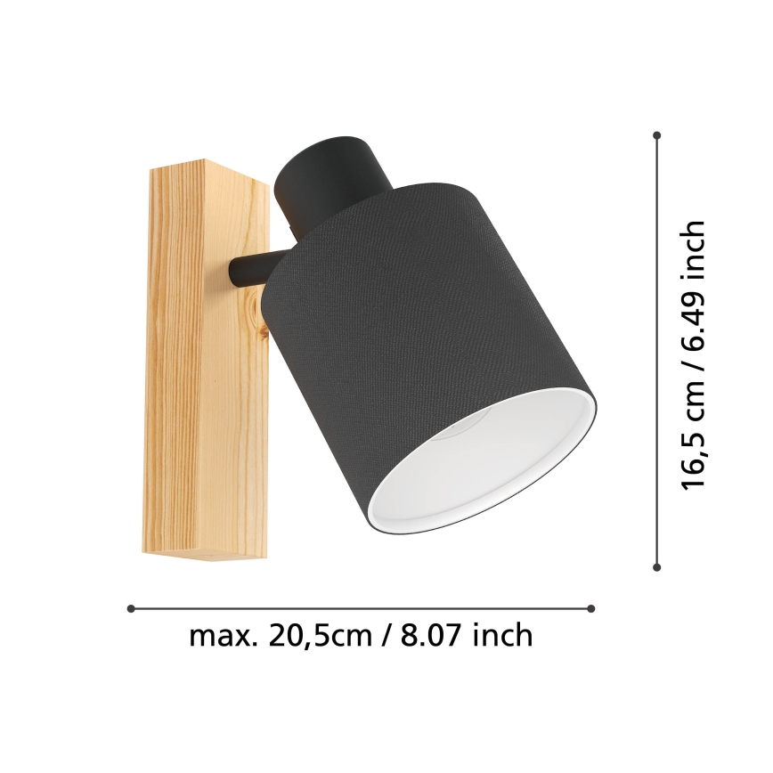 Eglo - Φωτιστικό τοίχου 1xE27/10W/230V